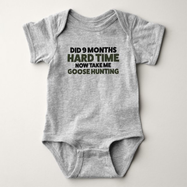 Baby Goose Hunting Jersey Bodysuit Shirt (Vorderseite)