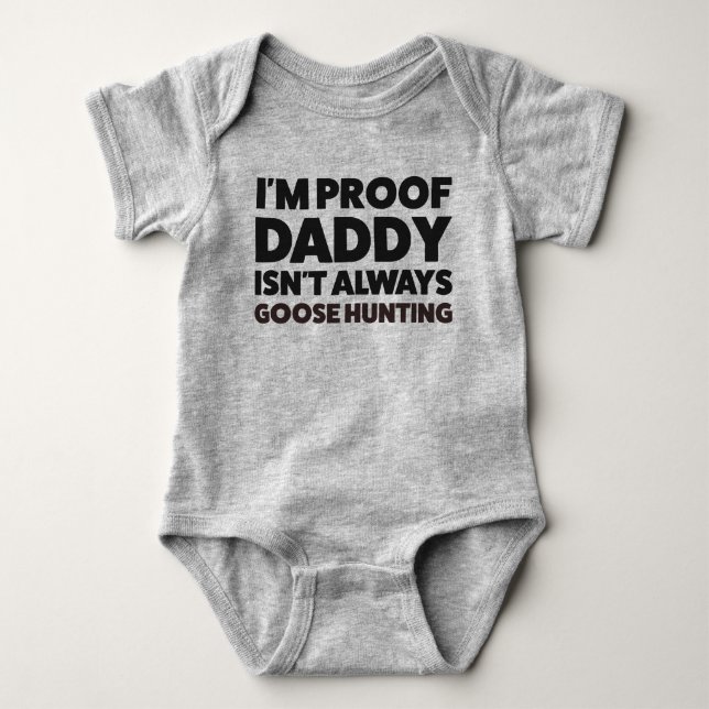 Baby Goose Hunting Jersey Bodysuit Shirt (Vorderseite)