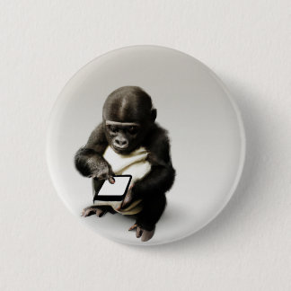 Baby gorilla Button / チビゴリラの缶バッジ　Gorilla Life