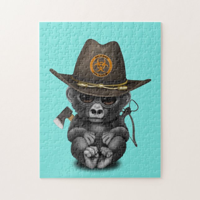 Baby-Gorilla-Zombie-Jäger (Vertikal)