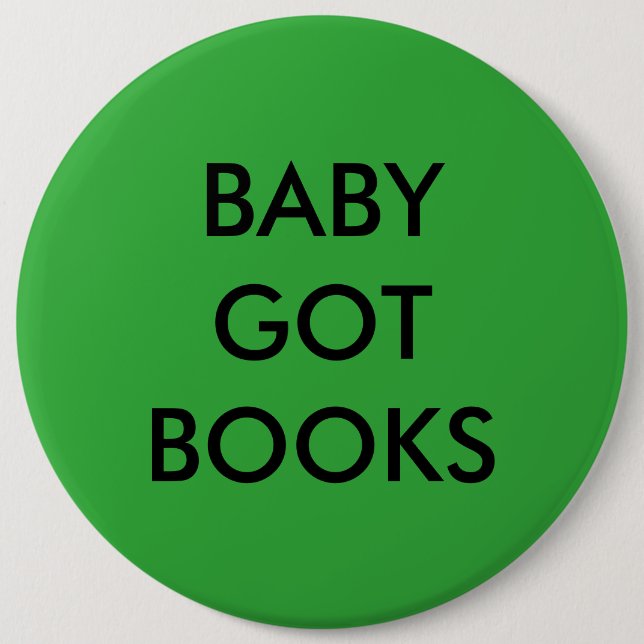 Baby got Buch-Knopf Button (Vorderseite)