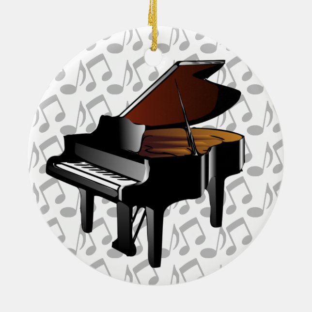 Baby Grand Piano Ornament (Hinten)