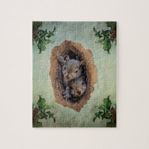 Baby Gray Eichhörnchen Weihnachten