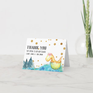 *~* Baby Green Dragon Girl Baby shower Merci