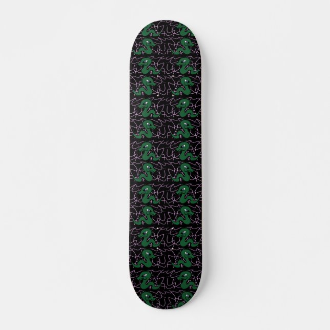 Baby Green Dragon Muster Skateboard (Vorne)