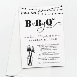 Baby GRILLEN - Paare Dusche Baby Q BaByQ Barbeque Einladung