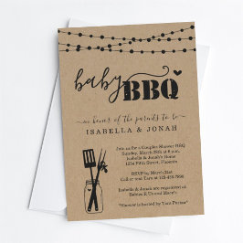 Baby GRILLEN - Paare Dusche Baby Q BaByQ Barbeque Einladung