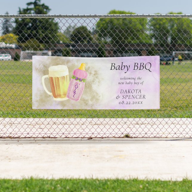 Baby GRILLEN und Beer | Thema Sommerdusche im Frei Banner (Insitu)