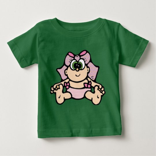 Baby Gurl grüne Augen Baby T-shirt
