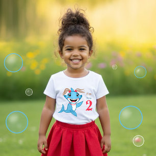 Baby-Hai-Geburtstag Baby T-shirt