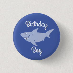 Baby-Haifisch-1. Geburtstags-Knopf-Button Button