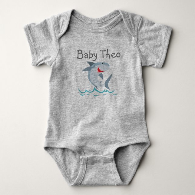 Baby-Haifisch mit Namen Baby Strampler (Vorderseite)