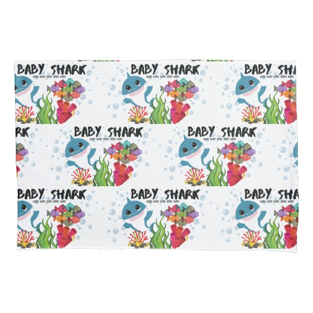 Baby-Haifisch und Fische Kissenbezug (Vorderseite)