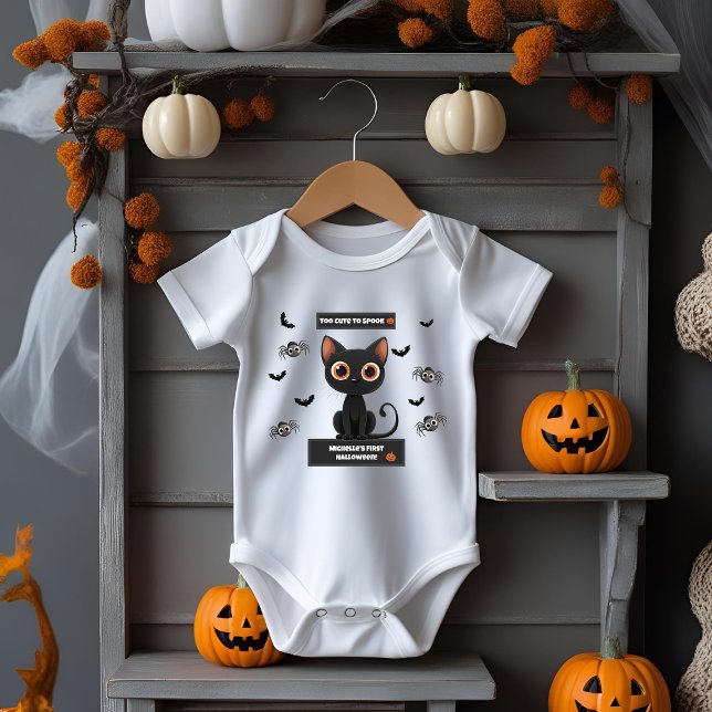 Baby Halloween Bodysuit - Niedliche Black Cat Cust Baby Strampler (Von Creator hochgeladen)