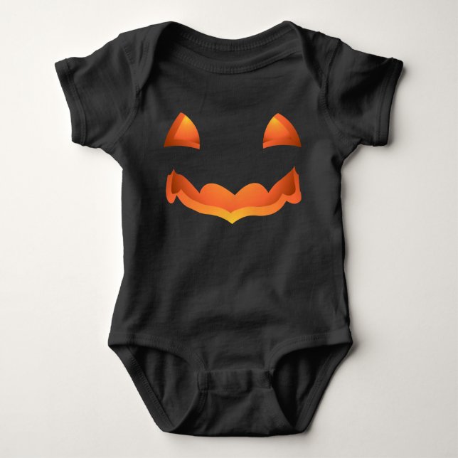 Baby Halloween Costume Bio Pumpkin Strampler (Vorderseite)