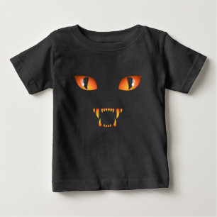 Baby Halloween-Shirt schwarzes Katzen-Kostüm-Shirt T-shirt