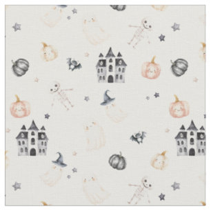 Baby Halloween Skelett Geist Kürbis Schloss - mein Stoff