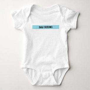 Baby HAMbWG Designer T - Shirt - Blue Stripe