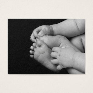 Baby-Hände und Füße Schwarzweiss