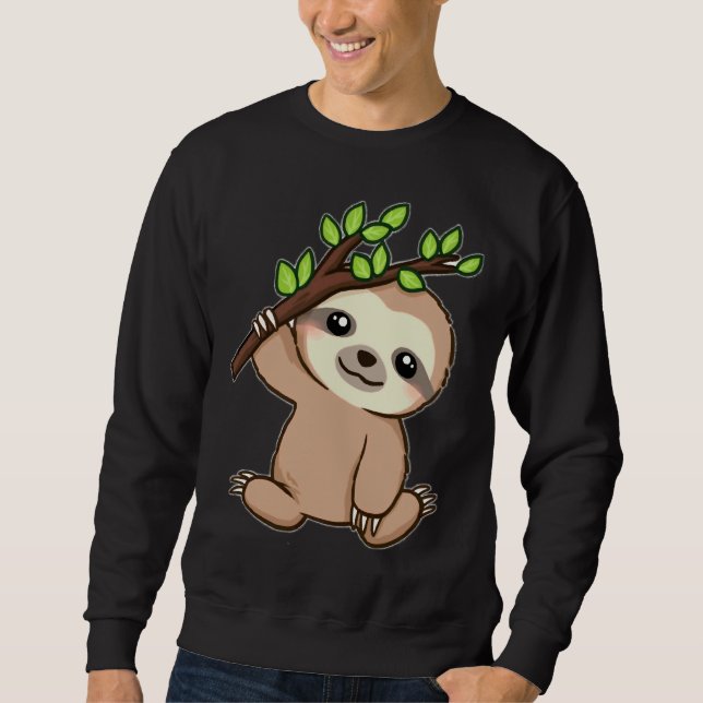 Baby Hanging Sloth Sweatshirt (Vorderseite)