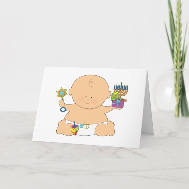 Baby Hanukkah Feiertagskarte (Vorderseite)