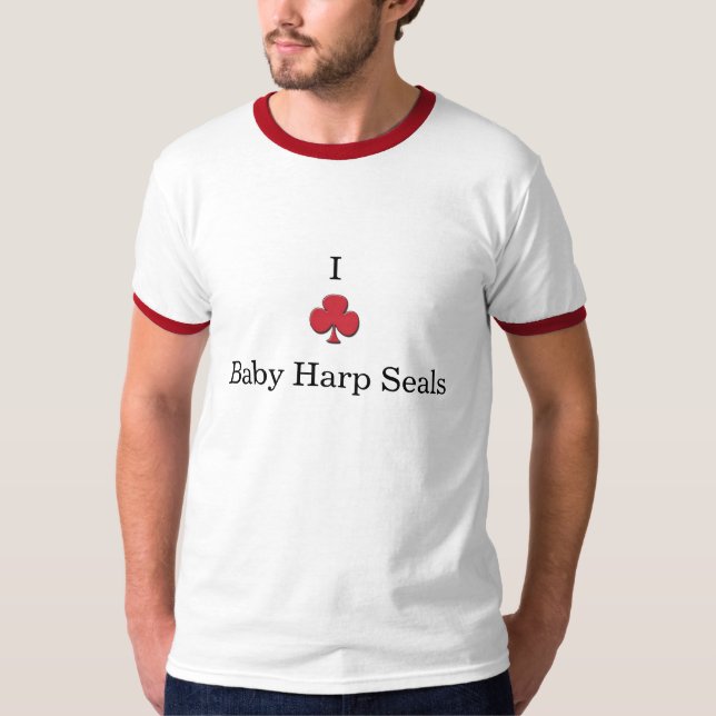 Baby-Harfen-Siegel T-Shirt (Vorderseite)