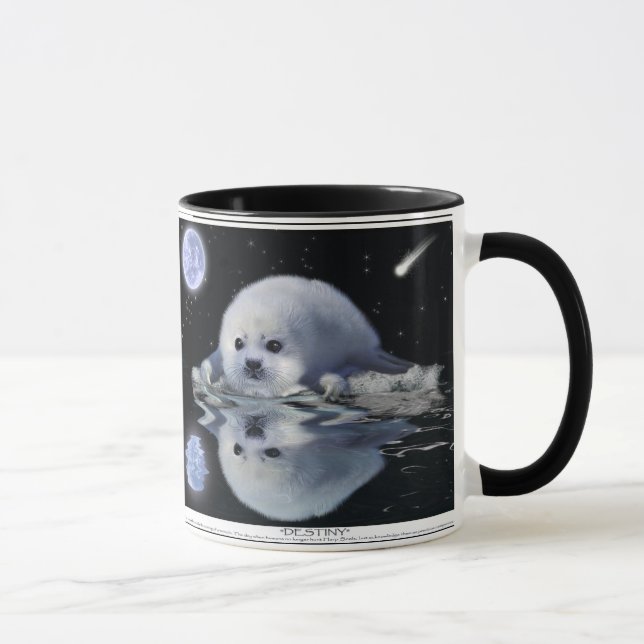 Baby Harp Siegel & Moon Wildlife Supporter Tasse (Rechts)