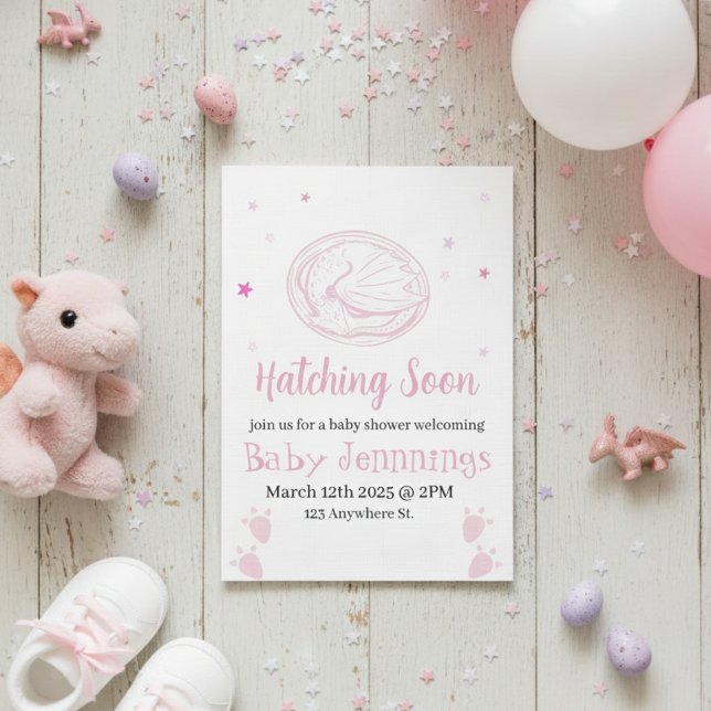 Baby Hatching Soon Baby shower invitation (Créateur téléchargé)