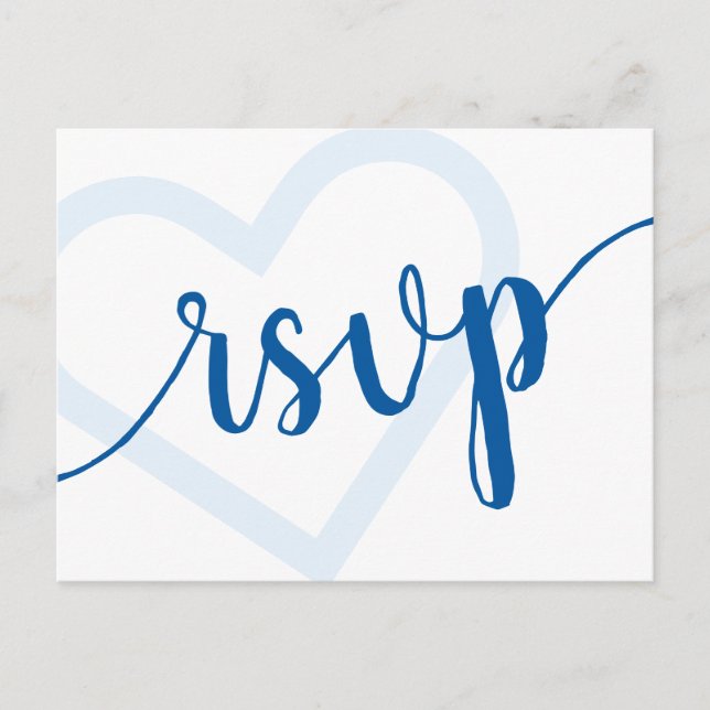 Baby Heart | Cerulean Blue Classic UAWG Entree Postkarte (Vorderseite)