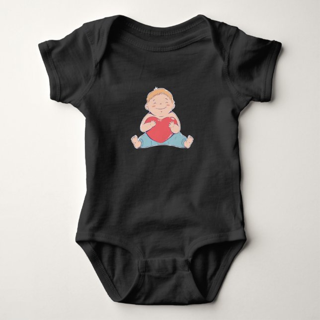 Baby Heart Strampler (Vorderseite)
