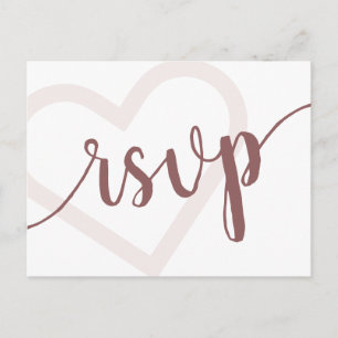 Baby Heart Wüste Rose Taupe Blühte Skript Postkarte