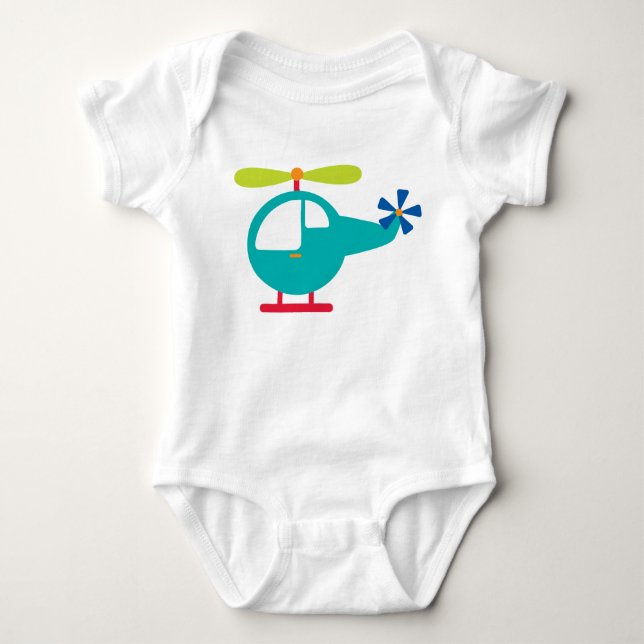 Baby Helicopter Strampler (Vorderseite)