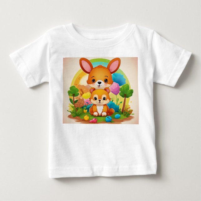 Baby-Hemd: Nature Buddies Edition Baby T-shirt (Vorderseite)
