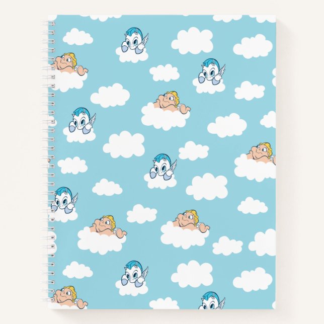 Baby Hercules and Pegasus Cloud Pattern Notebook Notizbuch (Vorderseite)