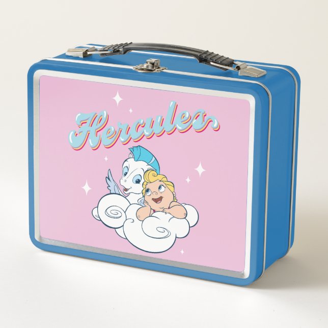 Baby Hercules and Pegasus on a Cloud Metal Lunch B Metall Brotdose (Vorderseite)