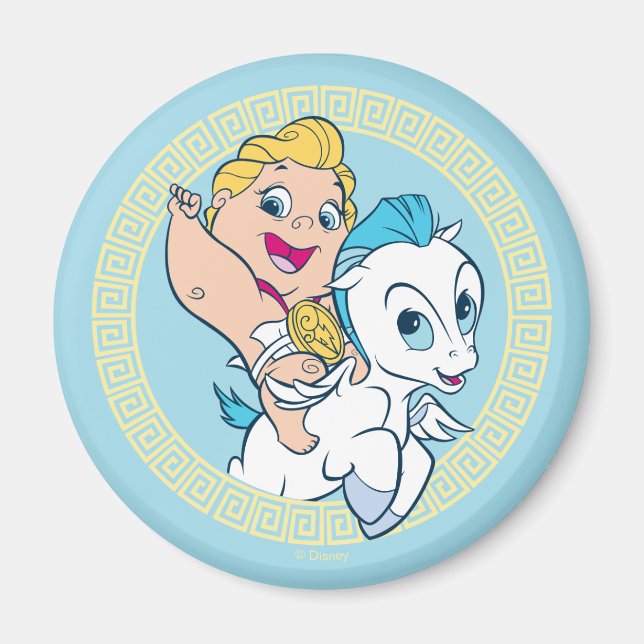 Baby Hercules Riding Pegasus Magnet (Devant)