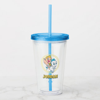 Baby Herkules reitet auf Pegasus Acryl Tumbler Acryltrinkbecher