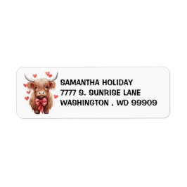 Baby Highland Cow Liebe Valentine