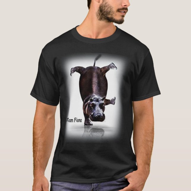 Baby Hippo Fiona Niedlich lustig T-Shirt (Vorderseite)