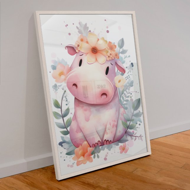 Baby Hippo Kinderzimmer Poster (Von Creator hochgeladen)