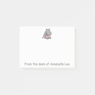 Baby Hippo Post-it Klebezettel