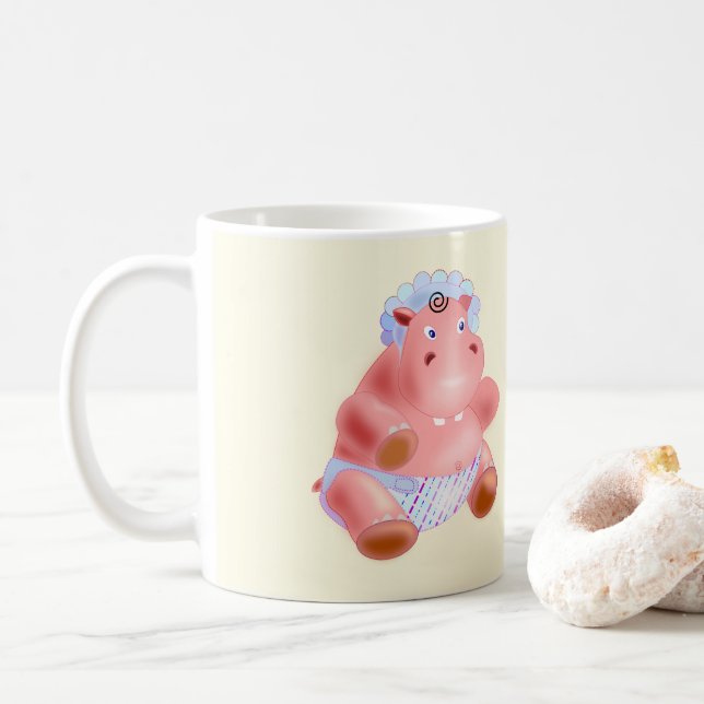 Baby Hippo Tasse Funny (Mit Donut)