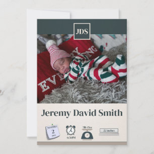 Baby Holiday Faire-part de naissance