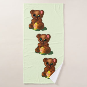 Baby Honey Bears Badetuch Custom Colors Badehandtuch