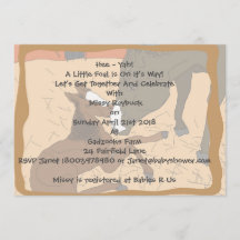 Baby Horse Birth Baby Shower Einladung