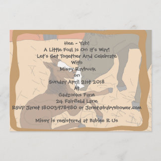 Baby Horse Birth Baby Shower Einladung