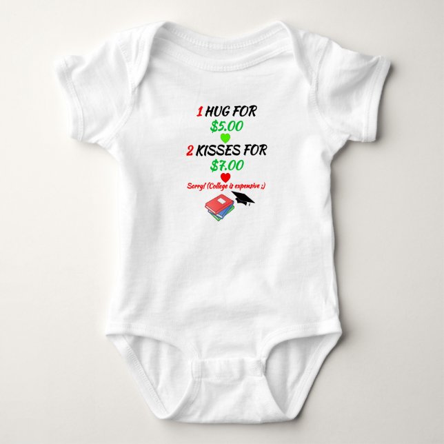 Baby Hugs and Kisses - So Funny Baby Strampler (Vorderseite)