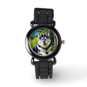 Baby Husky Kid's Custom Design Watch Armbanduhr