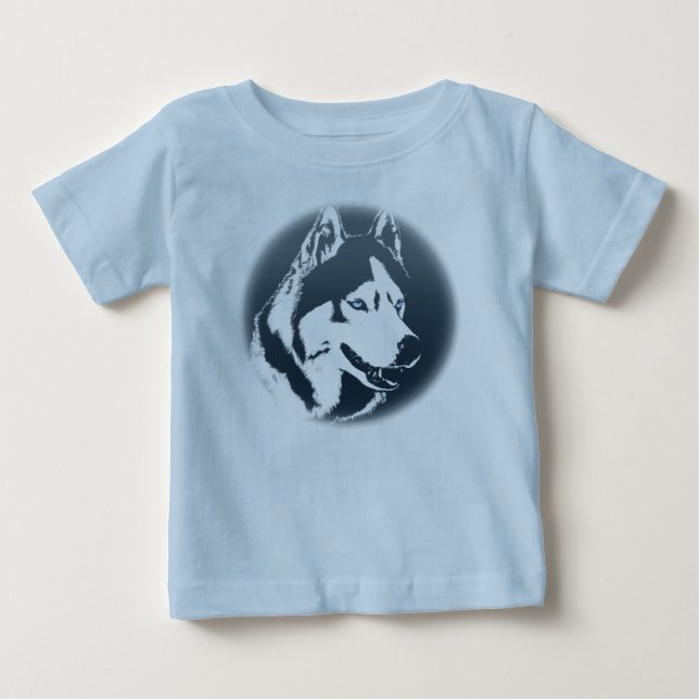 Baby Husky Romper Siberian Husky Puppy Romper Baby T-shirt (Vorderseite)