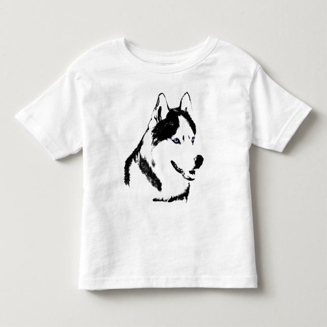 Baby Husky Shirt Schlittenhunde Kleinkind Husky T  (Vorderseite)
